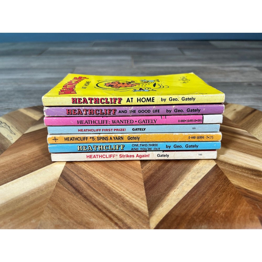 Vintage Heathcliff Comic Book Lot 7 George Gately 1970s 1980s First Printings